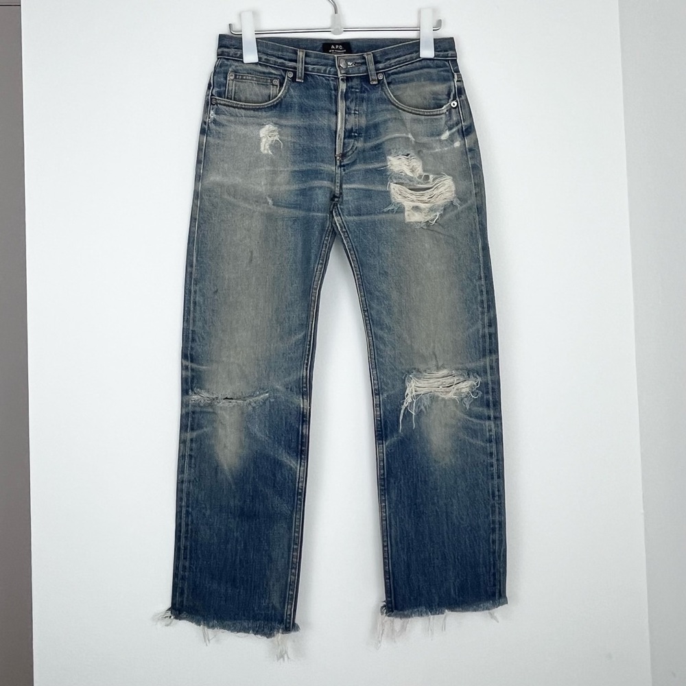 APC New Standard Authentic Distressed Denim Size 30